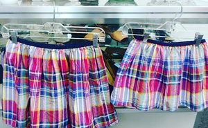 Plaid skirts